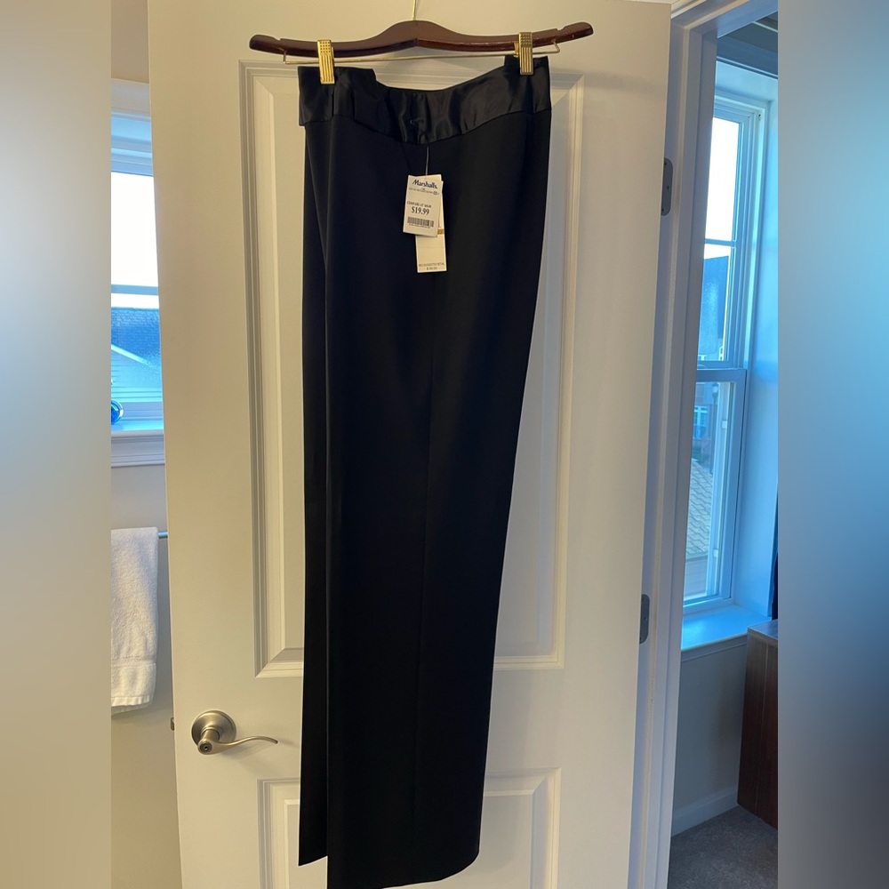New Sharagano Collection Black Tuxedo Pants Size 12